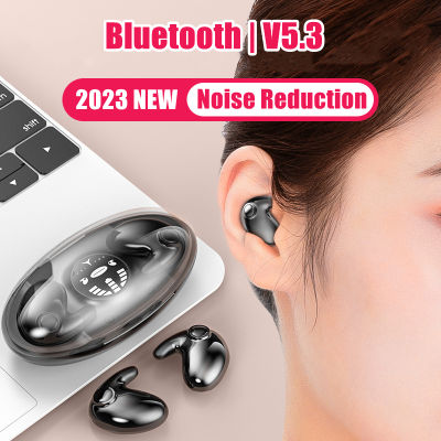 Roreta 2023 Wireless Earbud Intelligent Noise Cancelling Sleep Headphones LED Display Bluetooth 5.3 Earphone for iPhone Android
