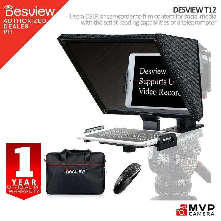 Desview T12 Foldable Portable Teleprompter MVP CAMERA Lazada PH
