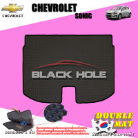 Chevrolet Sonic ปี 2012 - 2015 พรมรถยนต์ ChevroletSonic พรมเข้ารูปสองชั้นแบบรูรังผึ้ง Blackhole Double Mat