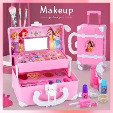 Kids Makeup Cosmetics Playing Box Princess Makeup Girl Toy Play Set  Lipstick Eye Shadow Safety Nontoxic