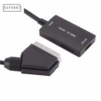 HAF0083 HD 1080P สลับวิดีโอ HDMI Wrugste Scart อินพุต ตัวแปลงสัญญาณเสียงคุณภาพสูง ตัวแปลง SCART เป็น HDMI สาย SCART เป็น HDMI อะแดปเตอร์วิดีโอ อะแดปเตอร์ SCART เป็น HDMI