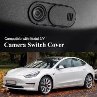 [Hot K] ฝาครอบกล้อง1/2/3ชิ้นพอดีกับเทสลารุ่น3 Y 2021 2022 Model3ปกป้องความเป็นส่วนตัวที่ครอบเว็บแคมป้องกันสไลด์อุปกรณ์เสริมรถยนต์