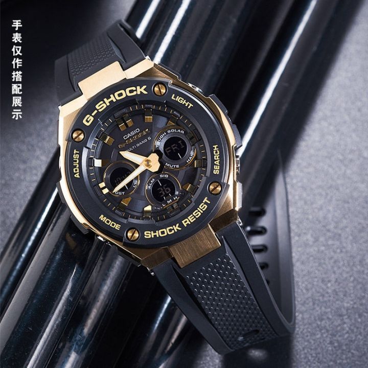 เหมาะสำหรับสายนาฬิกาสแตนเลสแข็ง-casio-gst300-b100-400-s310-สายยางซิลิโคน-26-มม