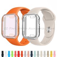 ?️‍?Ready Stock⌚Silicone Strap and TPU Case  Compatible For Apple Watch Series Ultra 8 7 6 SE 5 4 3 2 1 For iWatch Size 49mm 45mm 41mm 44mm 40mm 42mm 38mm Smart Watch Wristband Accessories