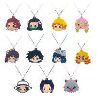 1PCS PVC Neckwear hot sale anime figure necklace Funny Cartoon mini character Rope chain for couple gift men women Souvenir