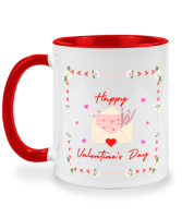 แก้วชงกาแฟ valentine gift วาเลนไทน์ ของขวัญวาเลนไทน์ แก้วคาร์เนชั่น แก้วมัค แก้วน้ำน่ารัก แก้วสองสี แก้วสกรีน แก้วกาแฟ เหมาะเป็น ของขวัญ ของที่ระลึก ของขวัญวันเกิด twotone coffee mug