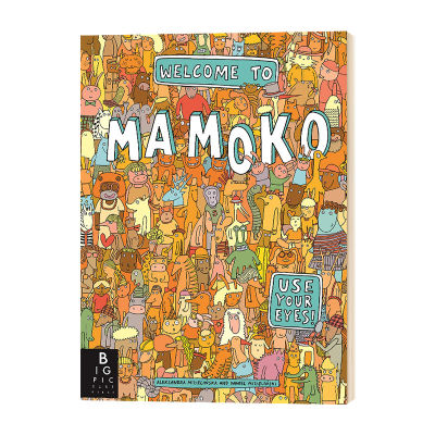 Welcome to mamoko town English original welcome to mamoko hardcover childrens Life Encyclopedia English original English book