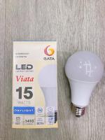 GATA หลอดไฟ LED bulb 15W เดย์ไลท์ (แสงขาว 6500K) / วอร์มไวท์ (แสงทอง 3000K) ซื้อ 1 แถม 1