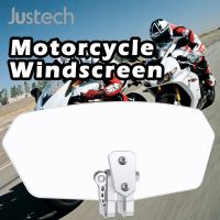 Justec Adjustable Windscreen Wind Deflector Universal Motorcycle Windshield for Kawasaki BMW Ducati honda Benelli Triumph Yamaha