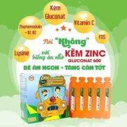 Kẽm zin C gluconat 600 hộp 20 ống Bổ sung kẽm cho trẻ biếng ăn,chậm lớn