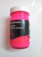 (KTS)สีอะคริลิคสะท้อนแสง FluoColor MasterArt120 cc. สี PINK