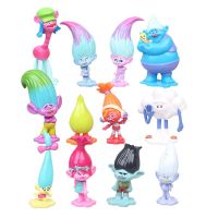 3-6ซม. 12ชิ้น/ล็อต Trolls สาขา Critter Skitter Figures Trolls เด็ก Trolls PVC ของเล่นตุ๊กตาขยับแขนขาได้การ์ตูนของขวัญสำหรับเด็ก