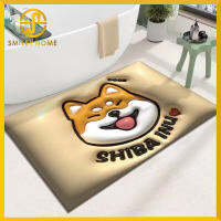 Smiley home พรมเช็ดเท้า 3D ขนาด 40x60ซม. (พรมจริงผิวเรียบ ไม่นูน เหมือนภาพสินค้า เนื่องจากภาพถ่ายเป็น 3 D ทำให้ภาพนูน หากมองด้วยสายตาปกติ)