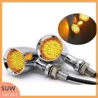 ? SUW ไฟเลี้ยว LED สำหรับรถจักรยานยนต์แบบสากลไฟกระพริบ bullet สีเหลืองอำพัน