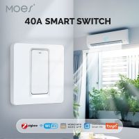 Moes เครื่องปรับอากาศสวิทช์เครื่องทำน้ำอุ่น Zigbee หม้อไอน้ำอัจฉริยะควบคุมด้วยแอปตัวจับเวลา Tuya ไร้สาย Wi-Fi สำหรับ Google Home Vioce