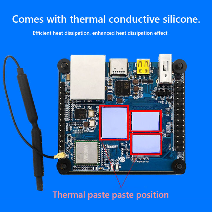 สำหรับ-orange-pi-zero-orange-pi-zero-2เคสอลูมิเนียม-passive-cooling-สีดำ