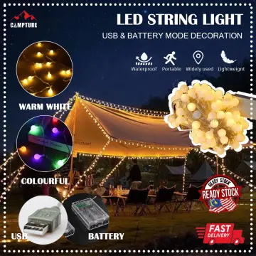 Outdoor Camping LED Lighting Tent Light Atmosphere Light Camp Decorative  Light String Camping Light USB String Light