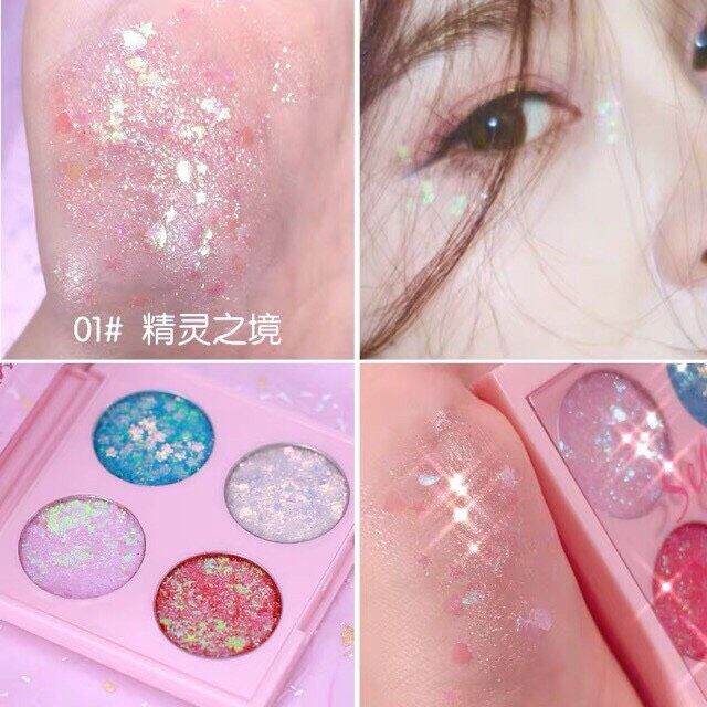 1-ตลับ-cde-glitter-eye-makeu-eyeshadow-ของแท้-100-สินค้ายอดฮิต-กลิตเตอร์เจลอายแชโดว์-เจลกากเพชรเทรนด์แต่งตาวิ้งวับ-ตาวิ้ง-สไตล์เกาหลี-แป้งพัฟ-แป้งตลับ-มิสทีน-mistine