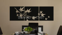 Large size free shipping set of 3 Japanese Maple Branch Vinyl Wall Decal Stickers For Japanese Home Wall Decoration ,JP001