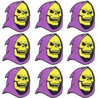 Pulaqi 10PCS Skull Patch Punk Wholesale Patches Iron On Patches For Clothing Hippie Stripe Wholesale Dropship Custom Patch