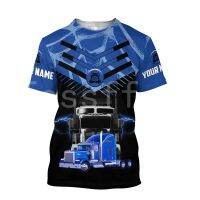 Truck Driver 3D Printed New Fashion Summer Harajuku T-shirt Unisex Top O-Neck Short Sleeve Drop Shipping Style-D14