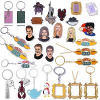 【DT】TV Show Friends Keychain Joey Penguin Chandler Rabbit Central Perk Coffee Time Collar For Best Friend Christmas Gift Jewelry hot