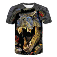 Kids Boys T-shirt Baby Short Sleeve Dinosaur Tops Children Summer Print 3D Sweatshirt 4-14 Years Boy Girl Jurassic Park T Shirts