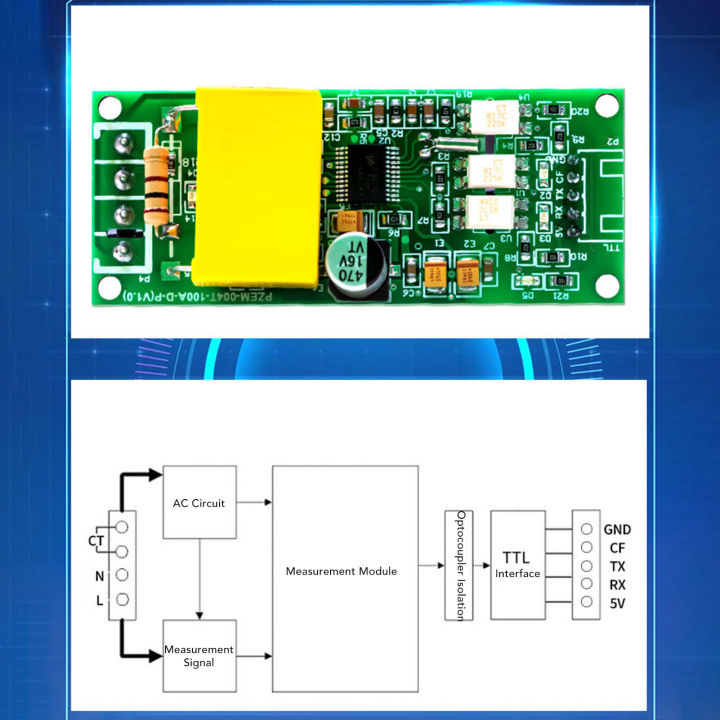 โมดูลสื่อสารความถี่พลังงานมาตรวัดแรงดันไฟฟ้า-ac-โมดูลอนุกรม-ttl-9600อัตราบอด8บิตข้อมูลสำหรับการประชุมเชิงปฏิบัติการ