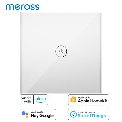 Meross HomeKit Smart Light Switch  Neutral wire Required Wall Touch Switch  Works with Siri  Alexa  Google Assistant SmartThings