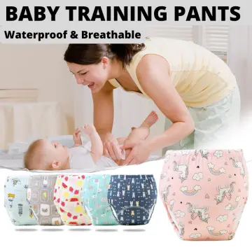 2 Packs Waterproof and Leakproof Diaper Pants Potty Training Cloth Diaper  Pants for Baby Boy and Girl Night Time - Walmart.com