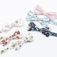 Boy/Kids New Good Quality Floral Bowtie For Children Wedding Party Adjustable Tie Butterfly Knot Blue Pink White Mens Bowties Boys Clothing