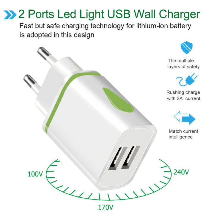 on-sale-ที่ชาร์จ2a-แบบ-usb-ติดผนังรูปตัวโอลาฟสำหรับโทรศัพท์มือถือขนาด5โวลต์พอร์ตโทรศัพท์2อียูอะแดปเตอร์-usb-คู่