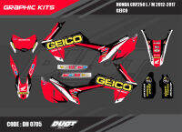 สติ๊กเกอร์วิบาก Honda CRF 250 L ทั้งคัน Graphic kit สติ๊กเกอร์เคลือบเงา สุดคุ้ม