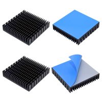 50x50x11mm 10pcs Aluminum Heatsink Radiator Heat sink for Electronic Chip IC LED Cooling With Thermal Conductive Tape Adhesives  Tape