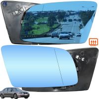 ☇ For Bmw 5 Series E60 E61 E63 E64 2003-2010 Left amp;right Side Blue Heated Wing Mirror Glass Wide Angle Rearview Rear View Mirror