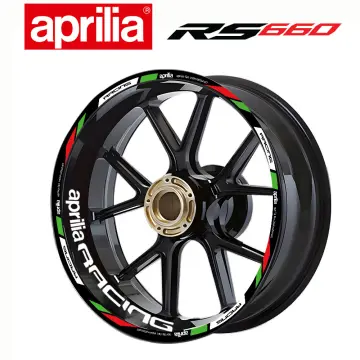 ADESIVI STICKERS Aprilia Racing RSV Tuono Wheel rim stripes