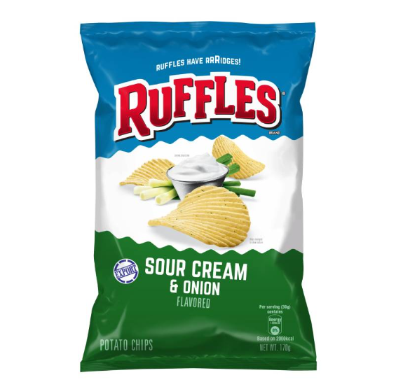 Ruffles Sour Cream & Onion Potato Chips 170g | Lazada PH