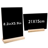 Panneau de craie de bureau en bois tableau noir panneau de numéro de table petit
