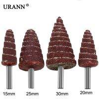 URANN 1Pcs 15/20/25/30mm Cone Shape Mounted Point Grinding Head Sandpaper Flap Sanding Wheel With 6mm Shank Abrasive Tool