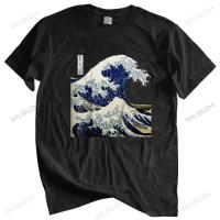 Men Cotton T Shirt Tshirt Kanagawa Japanese The Great Wave T Shirt Vintage Graphic Teeshirt Homme