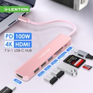 LENTION USB C HUB 4K 30Hz Loại C để HDMI 2.0 PD 100W Bộ chuyển đổi cho