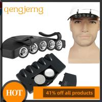 QENGJERNG2394เดินป่ากลางแจ้ง5-ไฟแฟลช LED ตะเกียงสำหรับตั้งแคมป์คลิปหมวกไฟหน้าหมวกแก๊ปมีไฟไฟติดหมวก