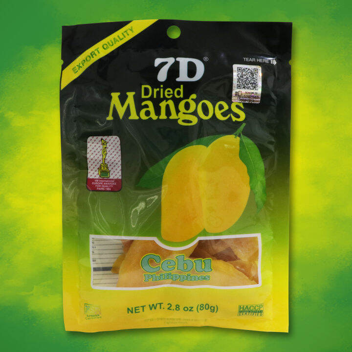 7D Dried Mangoes 80g (10 Packs) Lazada PH