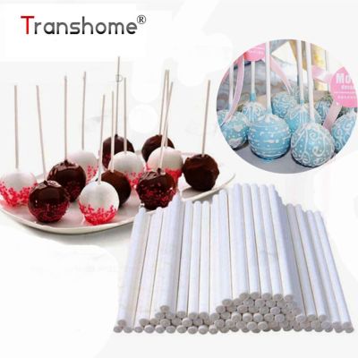 【Worth-Buy】 Transhome Lollipop Sticks 100Pcs 7.5/10/15ซม. กระดาษเกรดอาหาร Lollipop ช็อกโกแลตน้ำตาล Stick Handle Rod เค้กแป้งเบเกอรี่