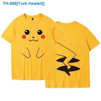 ✲❈ York Hewlett Pikachu joint loose t-shirts cotton popular logo niche design feeling particularly sweethearts outfit sundress ins boy with short sleeves