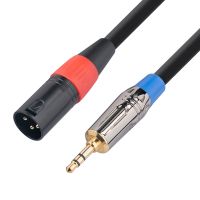 3-Pin XLR Plug To 6.35Mm Plug Adapter Jack Male Plug Stereo Audio Cable Mic Adapter for Mixer Amplifier Speaker