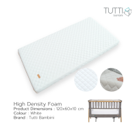 Tutti Bambini - High Density Foam Cot Mattress ฟูกใหญ่สำหรับเตียง Cozee XL ฟังก์ชั่น Cot bed/Junior/Sofa