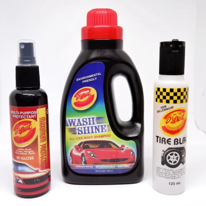 D'Best Tire Black, Protectant, Car Shampoo (COD Available) | Lazada PH