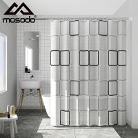 【CW】◐♤  Curtain PEVA Proof Shower Set Anti Mould Dry Wet Separation