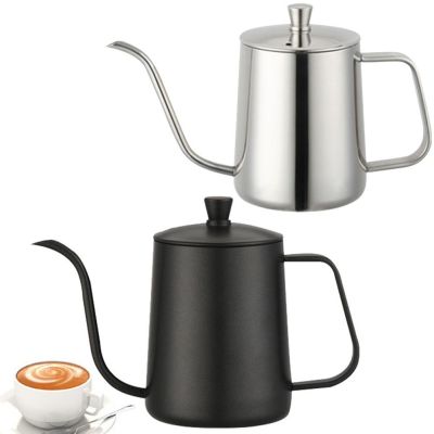 Hot 600ml Pour Over Kettle Coffee Maker Stainless Steel Gooseneck Drip Tea Pot Jug can kitchen tool